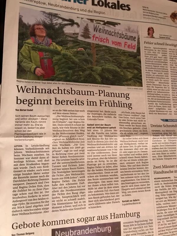 Nordkurier vom 16.11.2017