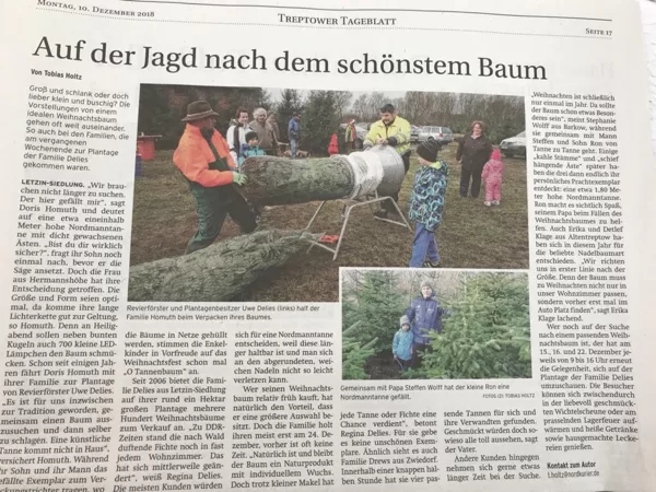 Nordkurier vom 10.12.2018