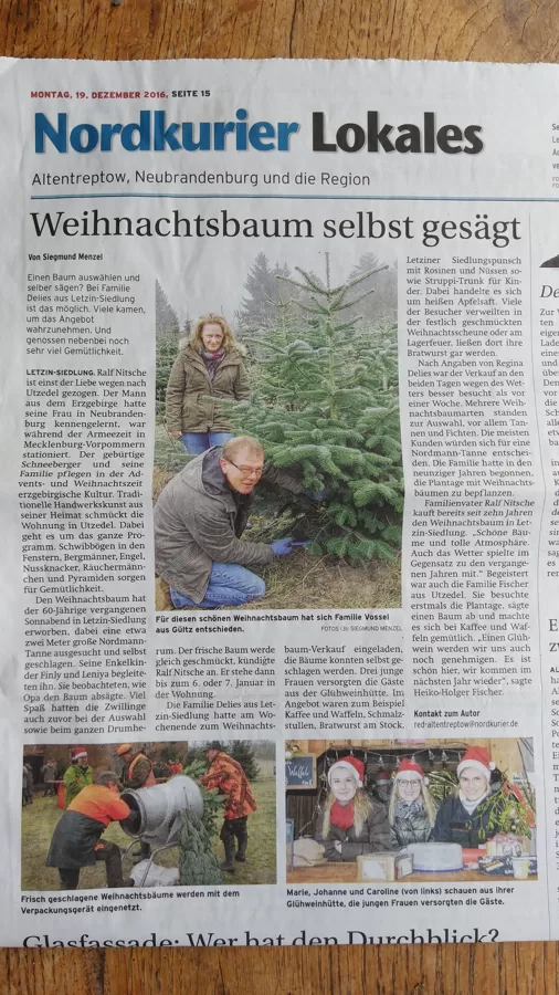 Nordkurier vom 19.12.2016